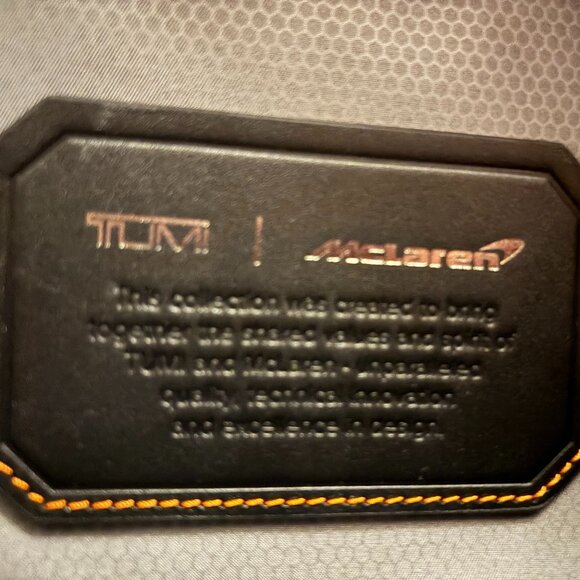 TUMI | McLaren Velocity Backpack – Black/Orange – Great Condition - Picture 2 of 10